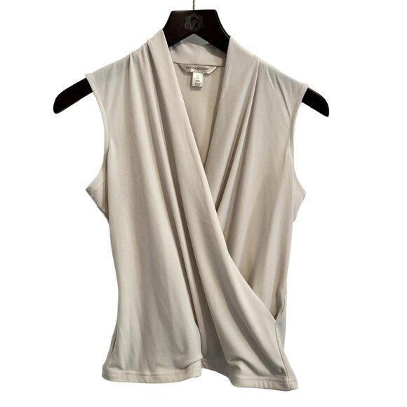 🩶 Banana Republic Faux Wrap Blouse | Size S | Like New - Picture 2 of 6